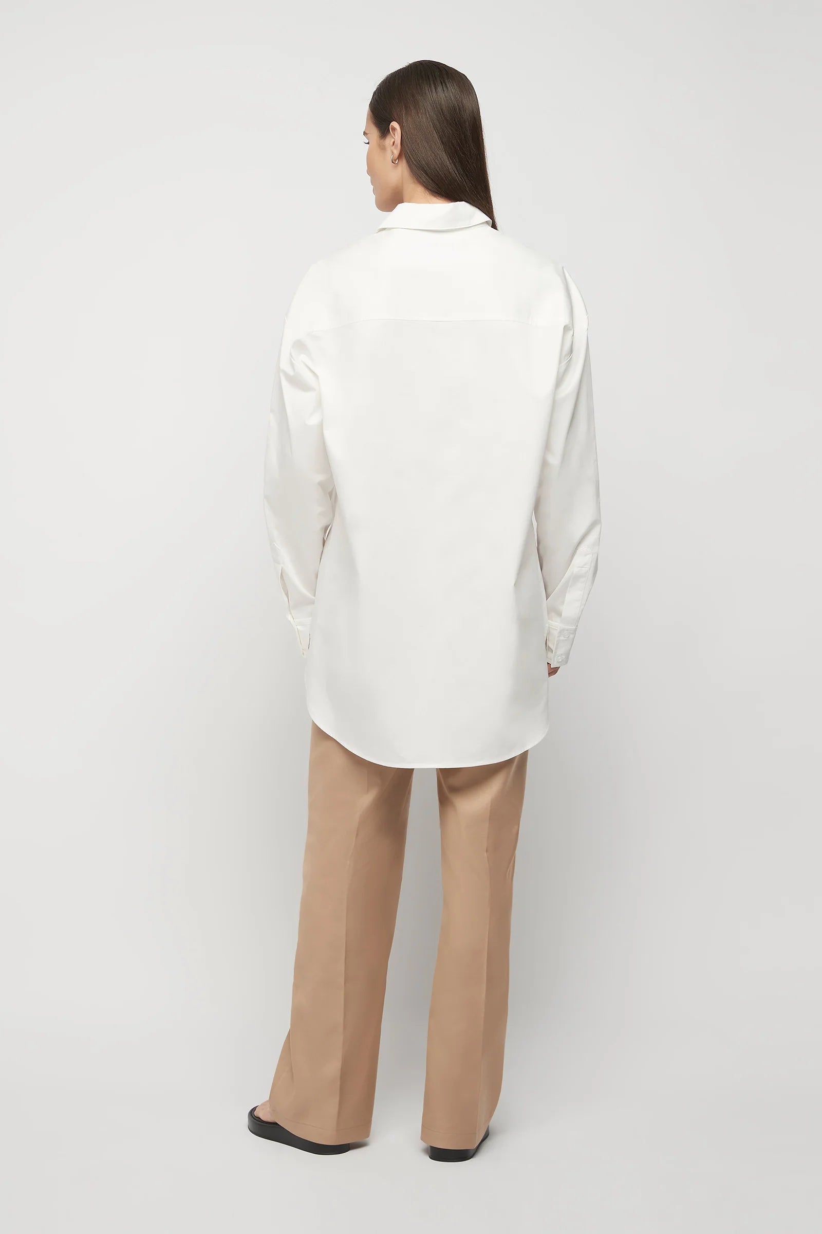 SIGNATURE COTTON SHIRT WHITE