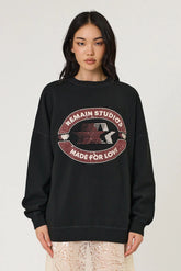 STARLET CREW - WASHED BLACK