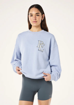 Summit sweat in heather blue
