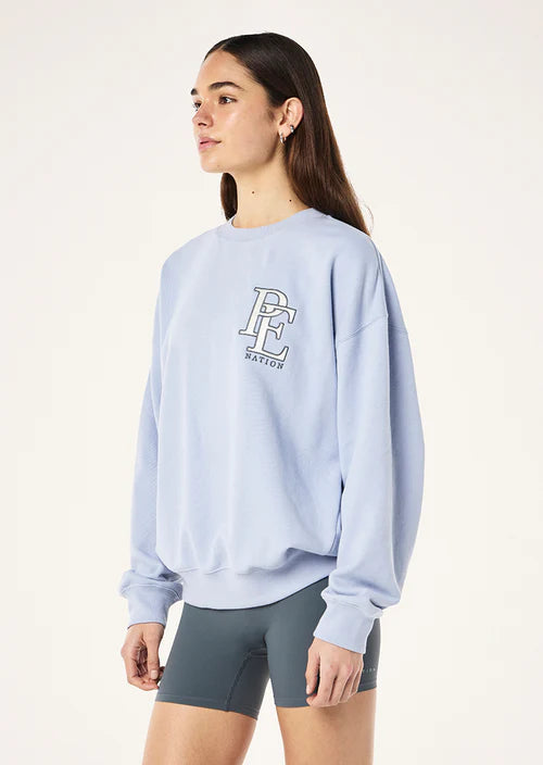 Summit sweat in heather blue