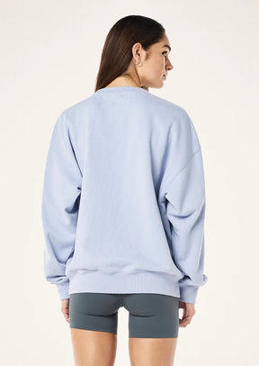 Summit sweat in heather blue