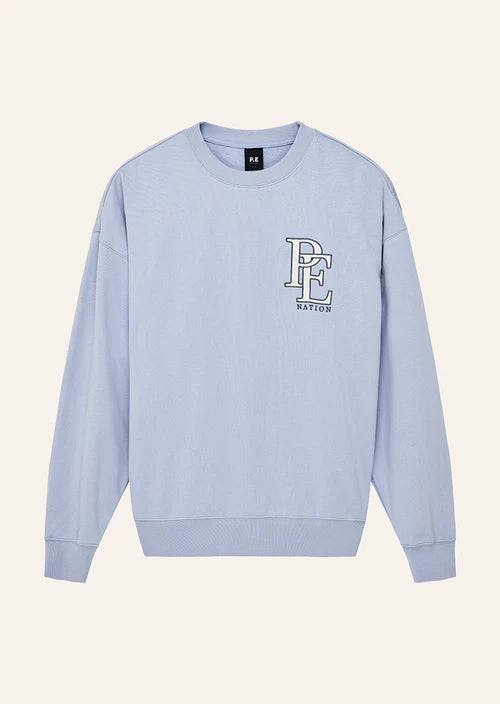 Summit sweat in heather blue