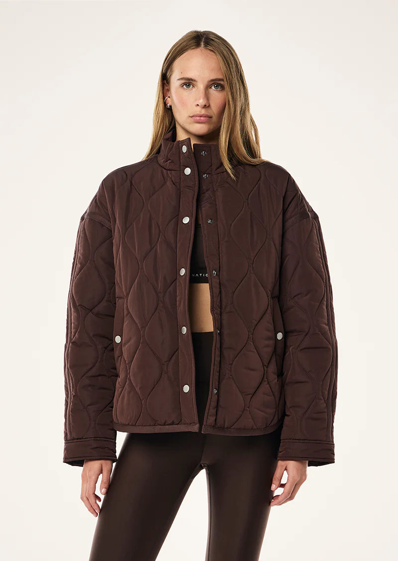 SURGE QUILT JACKET IN ESPRESSO