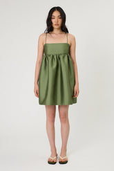 SYDNEY MINI DRESS - SEAWEED