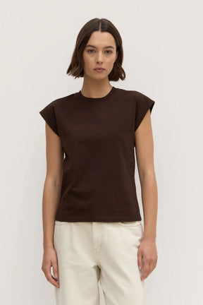 Shay Slim Short Sleeve Tee - Ganache
