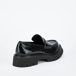 Martime Loafer - Black Croc