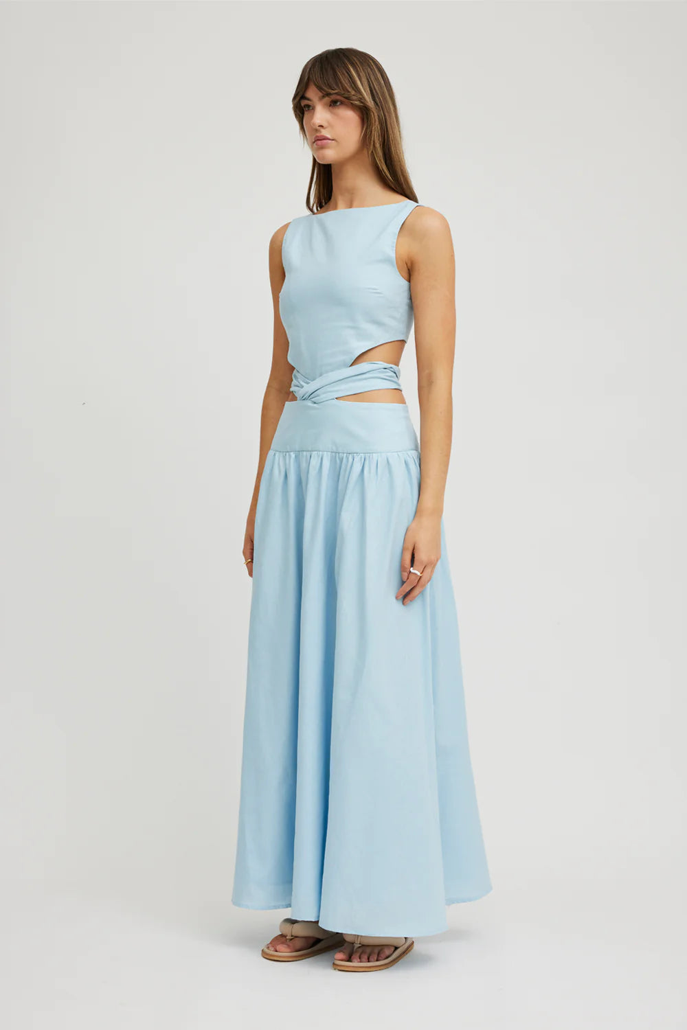 POLLY DRESS - GLACIER BLUE