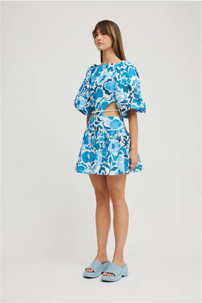 PALMS DRESS - OCEANIC FLORAL