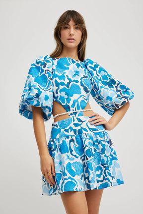 PALMS DRESS - OCEANIC FLORAL