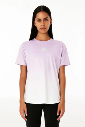 DOUBLE TRACK AIR FORM SS TEE IN GRADIENT PRINT