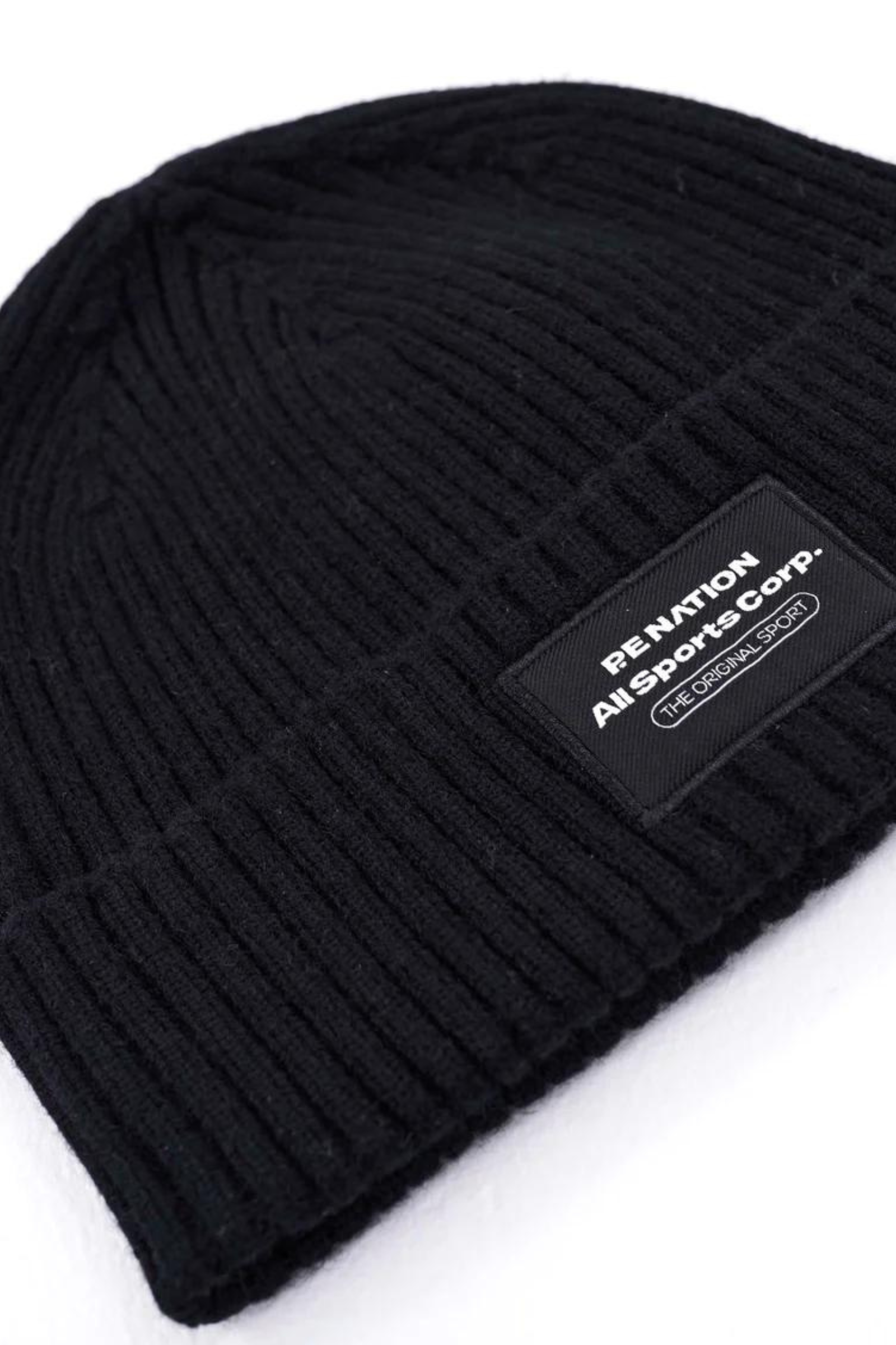 SOUTH SIDE KNIT BEANIE IN BLACK