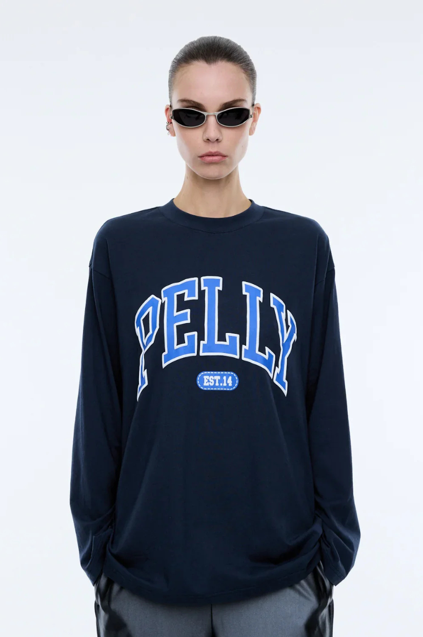 LONG SLEEVE PELLY TEE - INK
