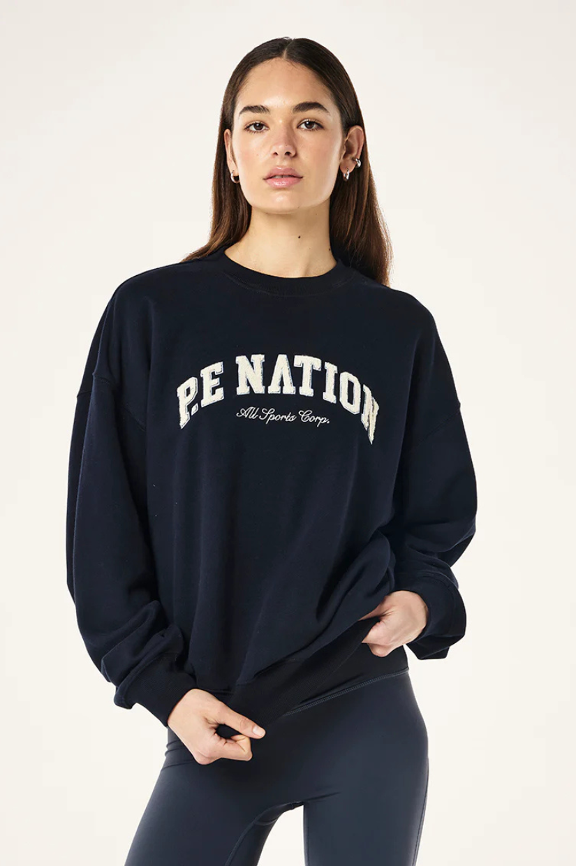 Heritage sweat in dark sapphire