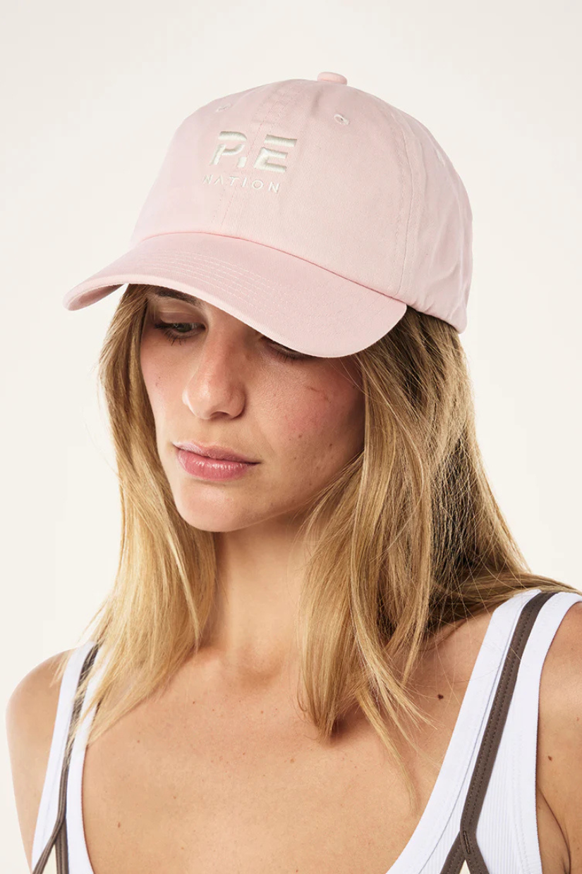 HEADS UP CAP IN CHALK PINK