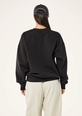 VOLUME SWEAT IN WASHED LICORICE