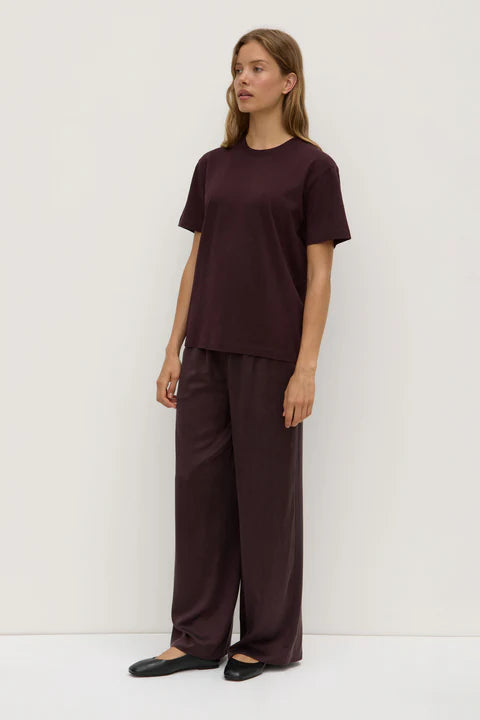 Base Tee - Burgundy