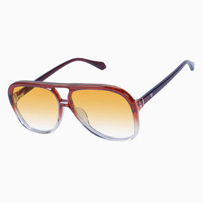 Bang - Burnt Orange Fade To Crystal w. Gold Metal Trim / Orange Gradient Lens