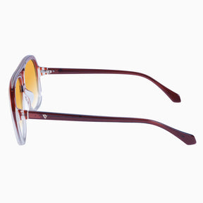 Bang - Burnt Orange Fade To Crystal w. Gold Metal Trim / Orange Gradient Lens