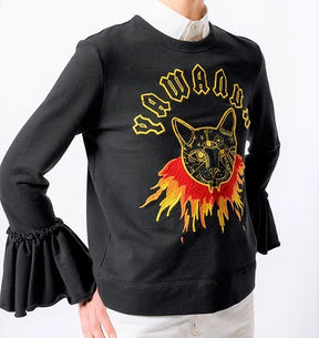 Karen Walker Burning Cat Jumper