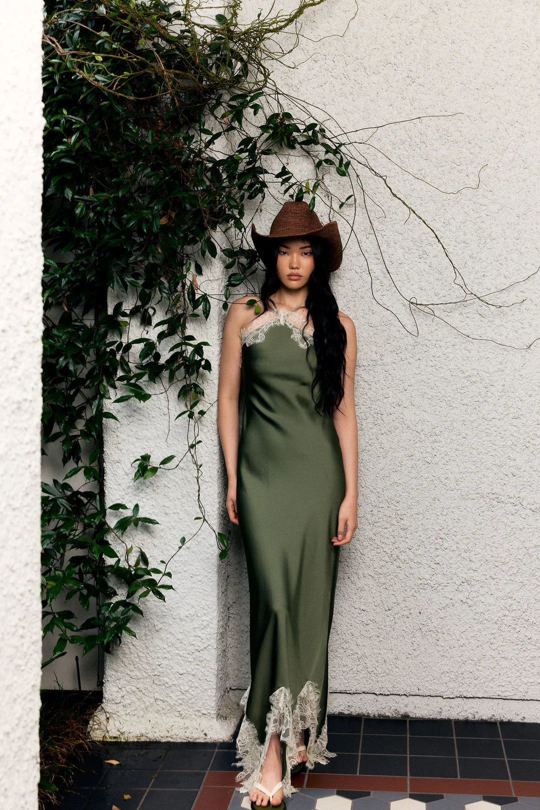 RUE DRESS - SEAWEED