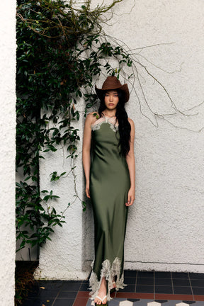 RUE DRESS - SEAWEED
