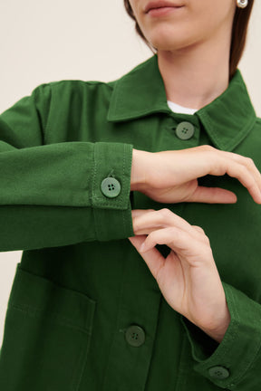 FELIX JACKET - GREEN DENIM