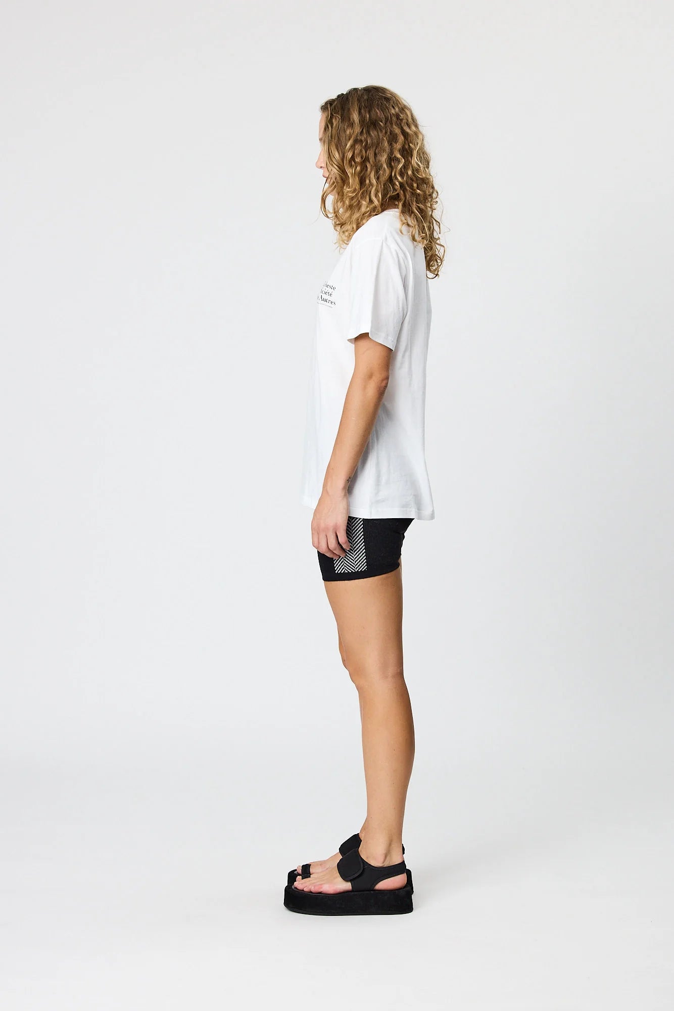 SYLVIE BIKE SHORT - BLACK/BONE