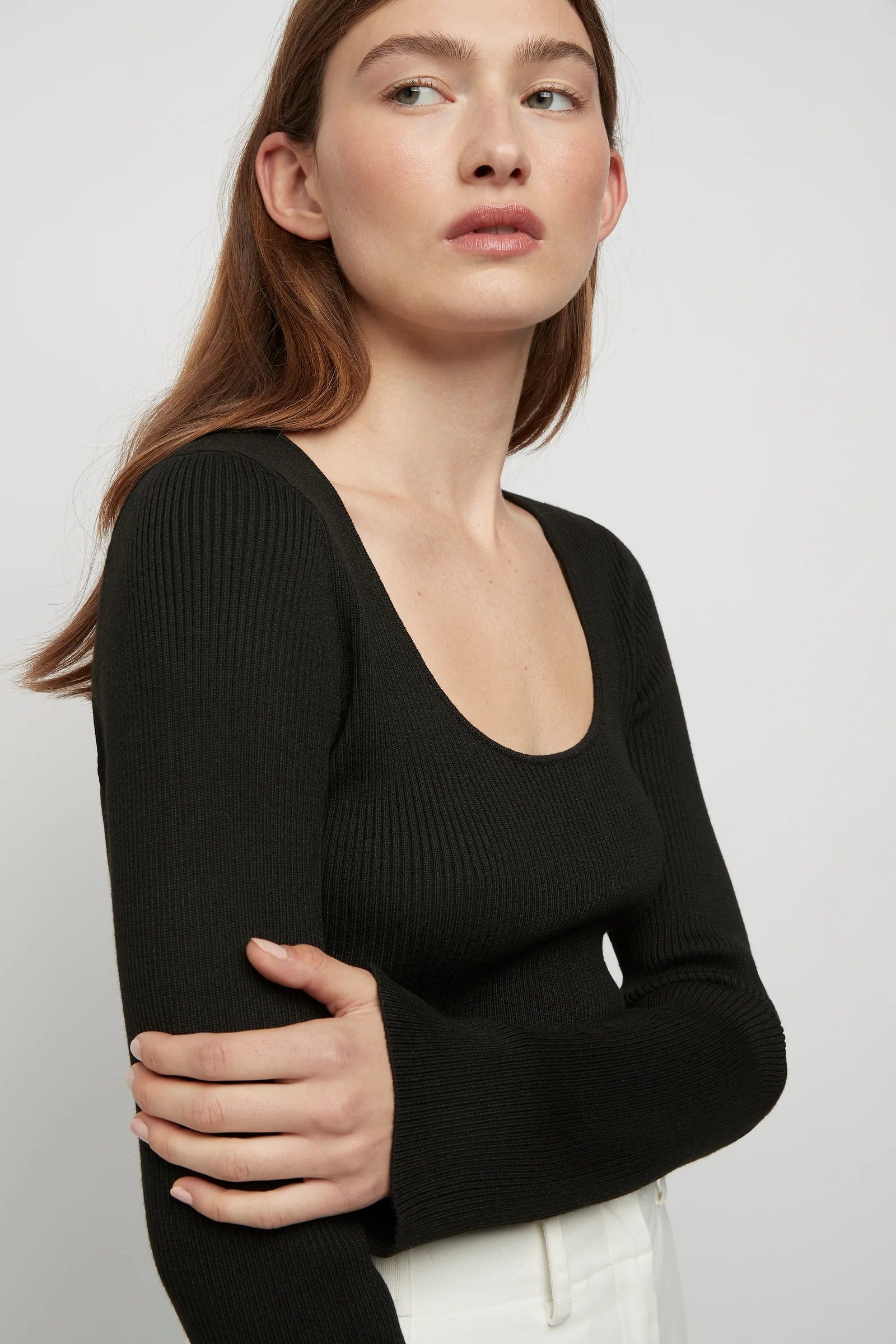 Basic Rib Knit Top